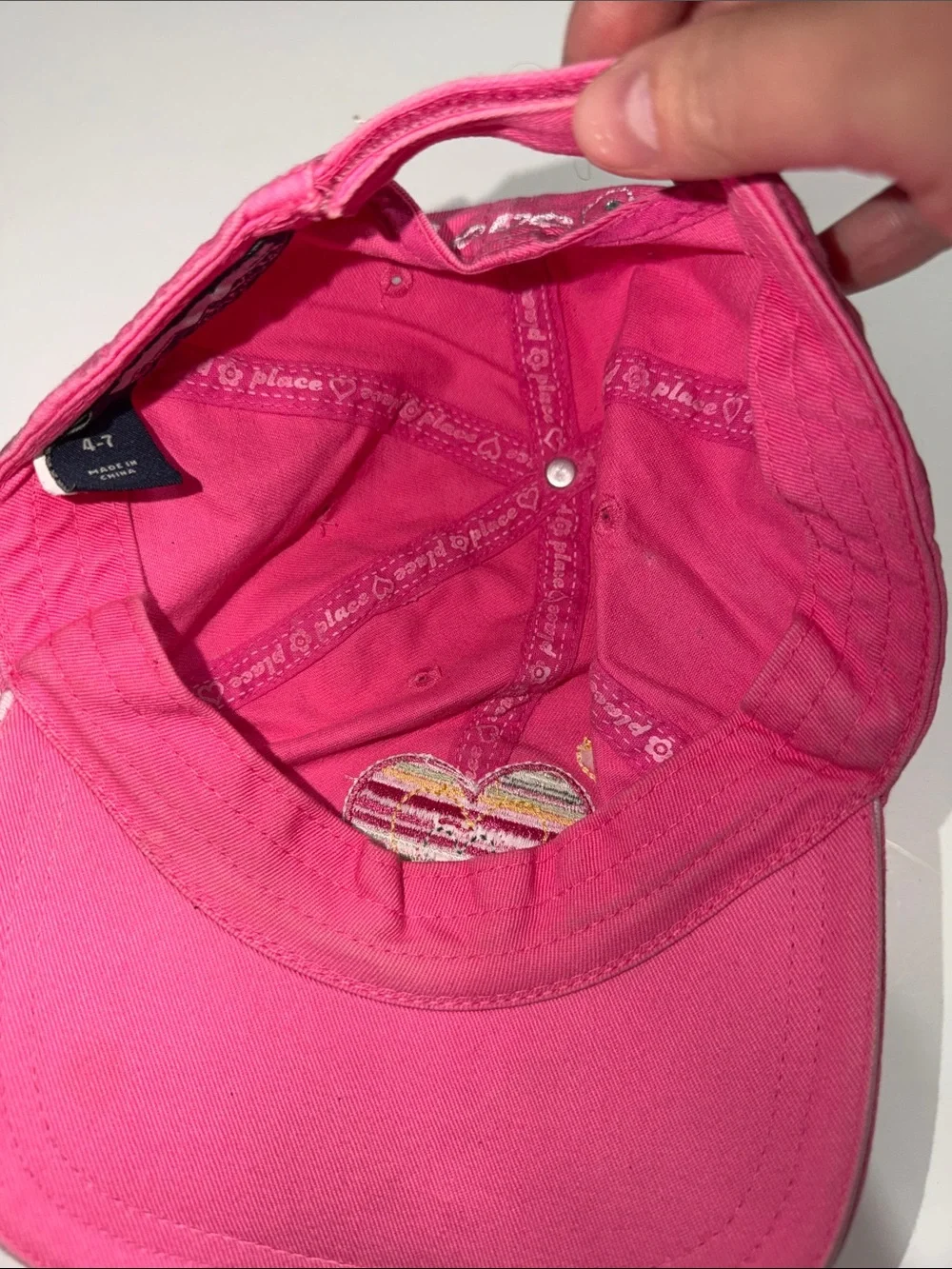 Kids Pink Heart Baseball ‘Love’ Cap The Children’s Place